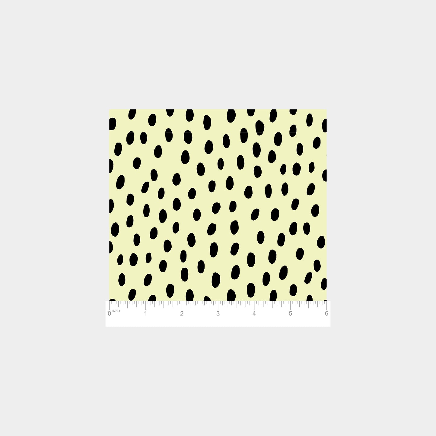 Yellow and Black Hand-drawn Polka Dots
