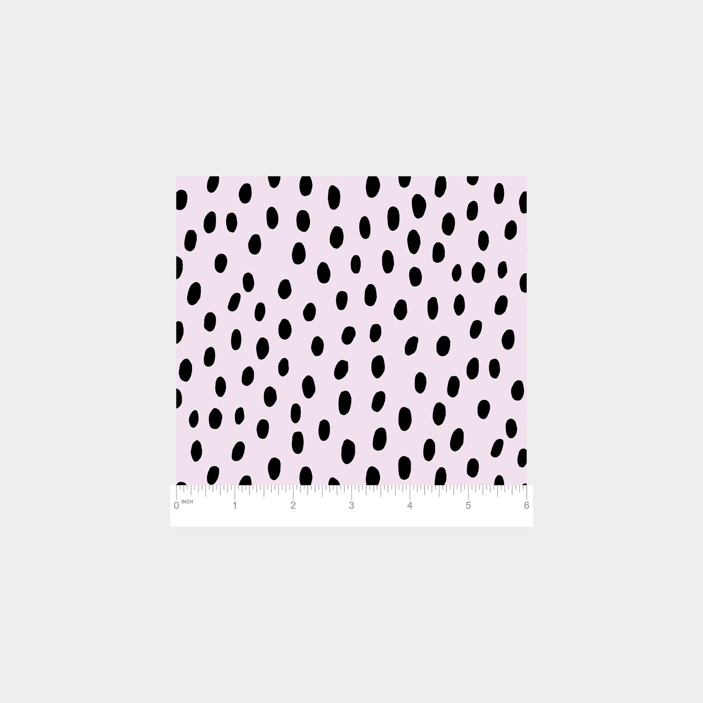 Violet and Black Hand-drawn Polka Dots