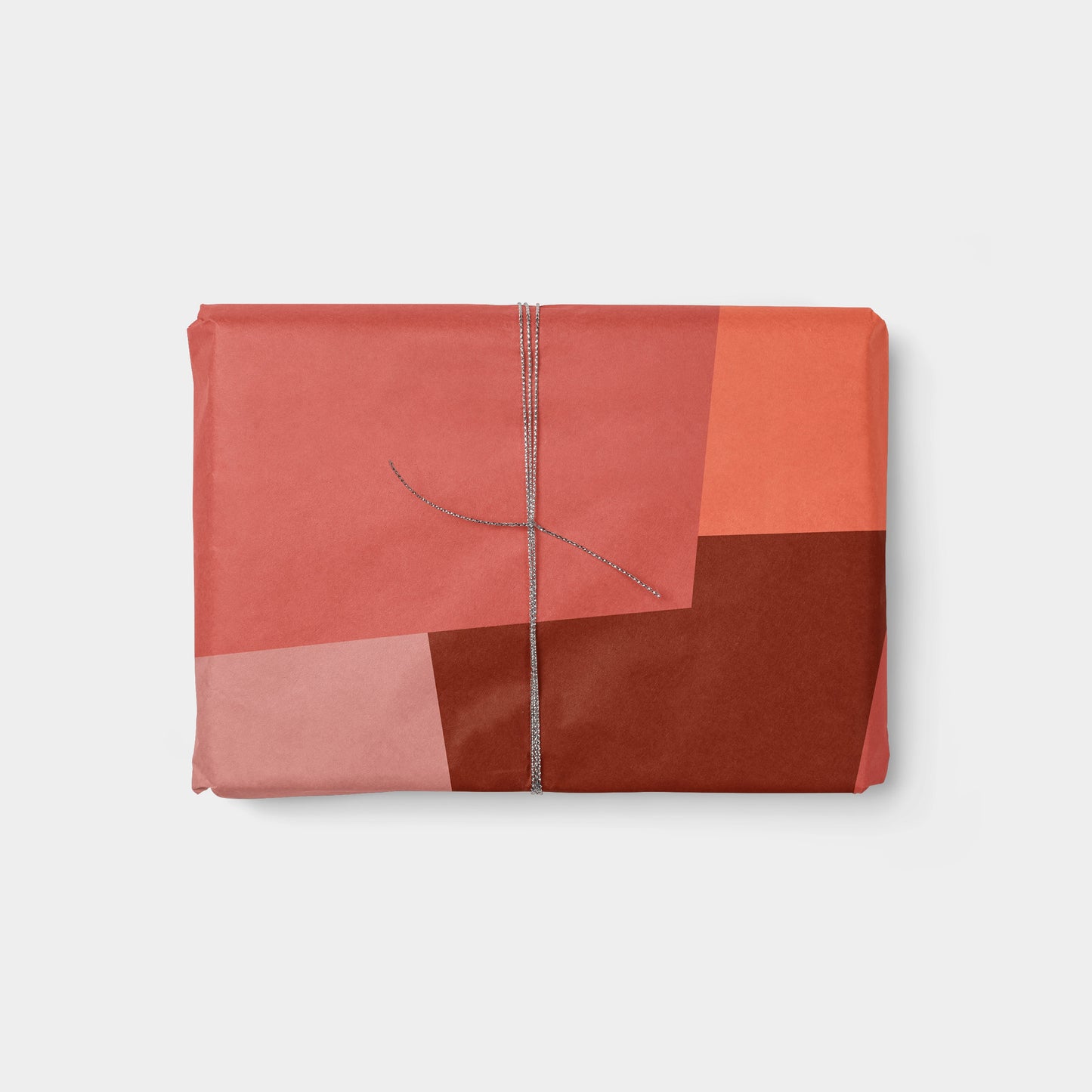 Red Color Block Holiday Gift Wrap The Design Craft