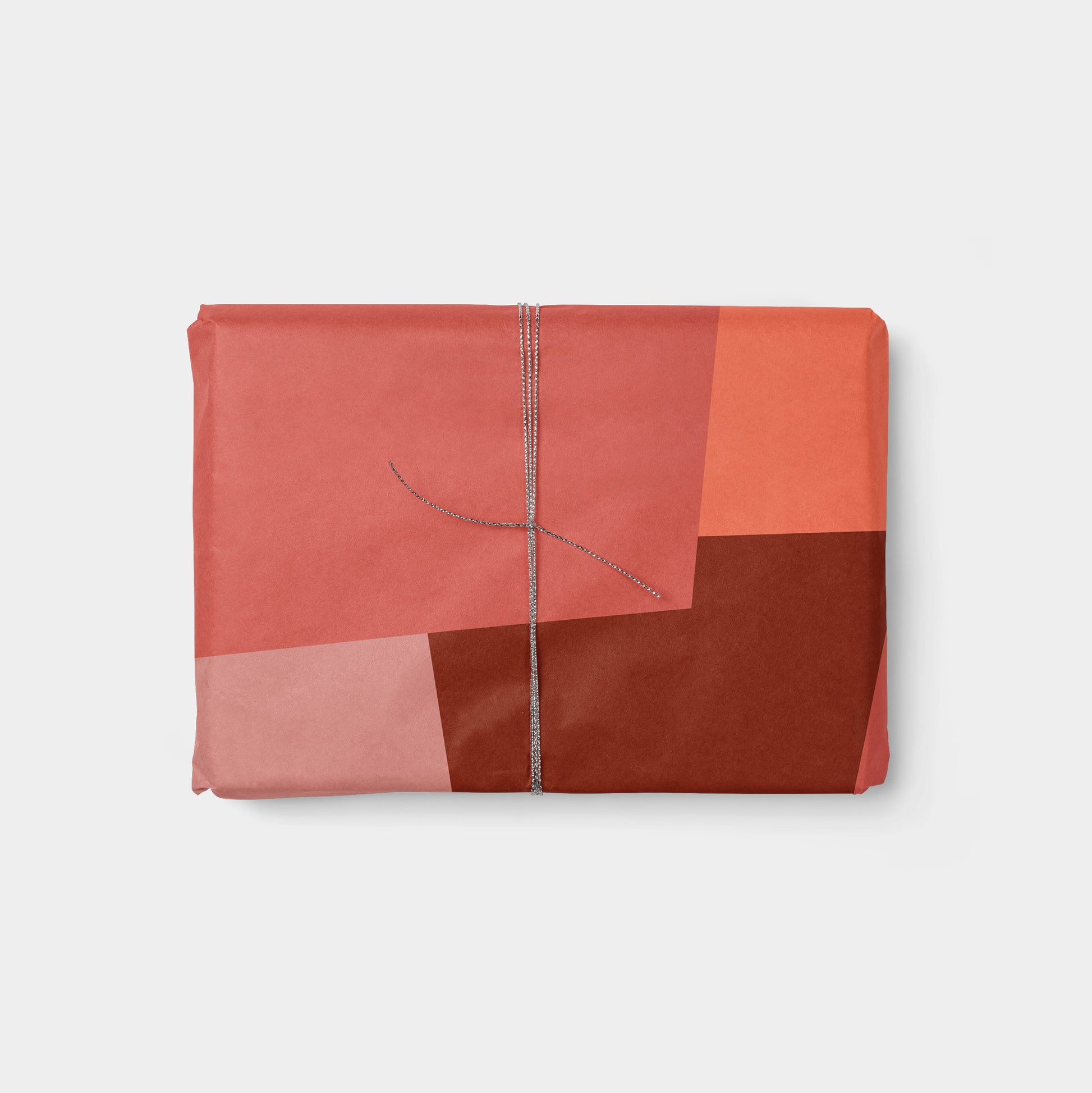 Red Color Block Holiday Gift Wrap The Design Craft