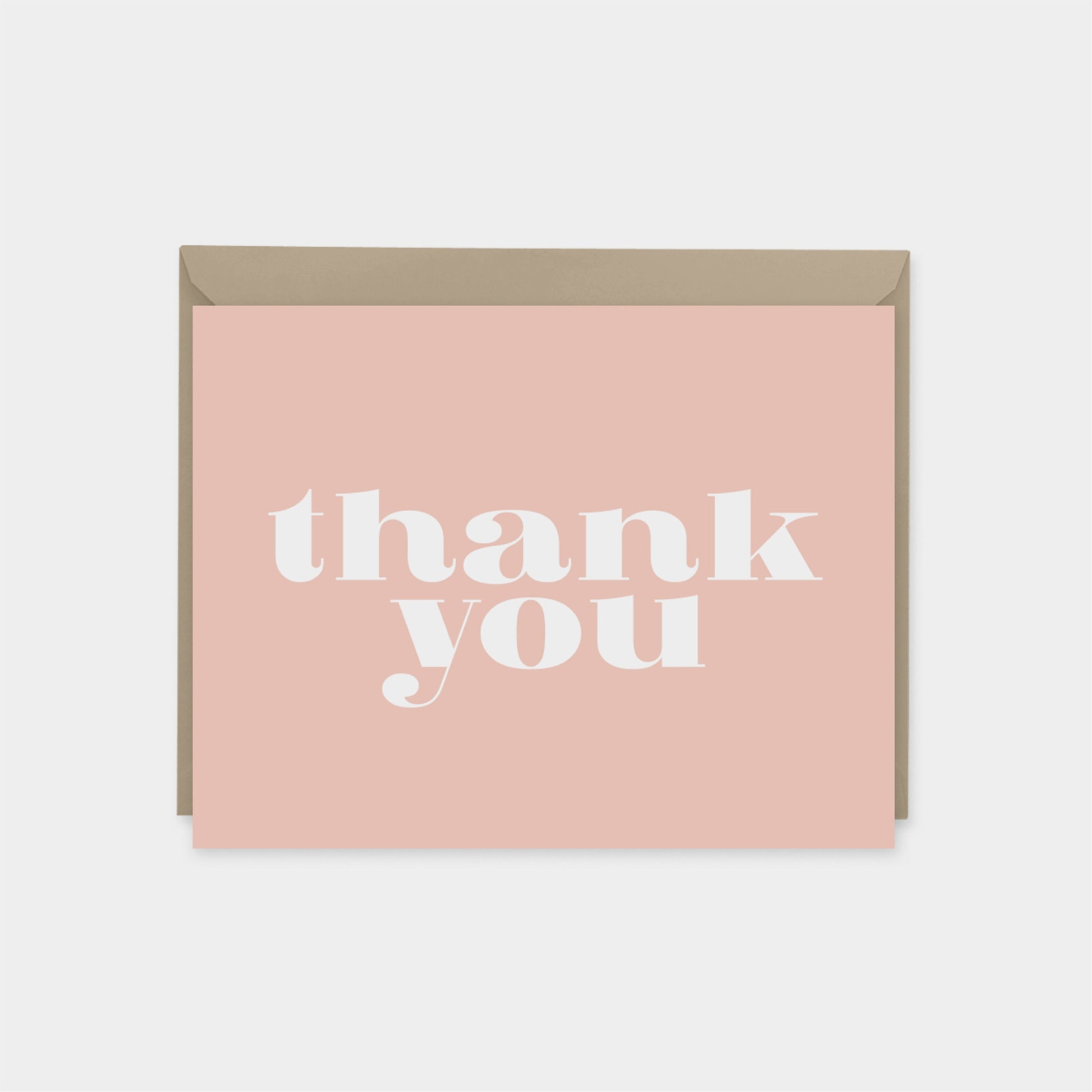 Pink Personalized Thank You Note Cards