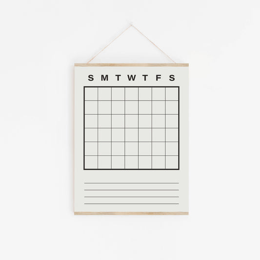 Weekly Monthly Planner Printable, Modern