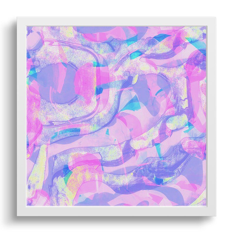 Deconstruct | Pastel Distressed Collage Art