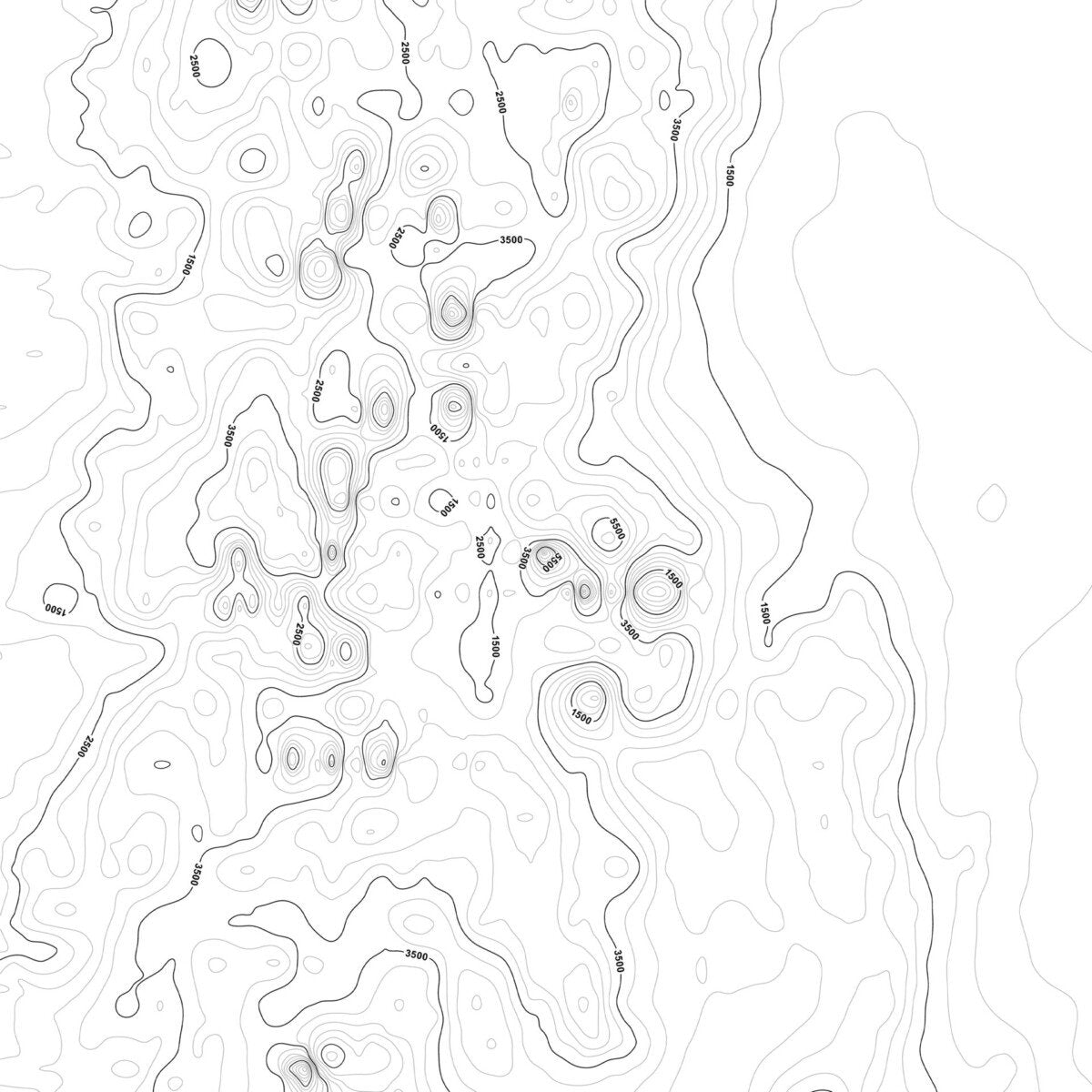 Mendoza Topographic Maps IV, Surface