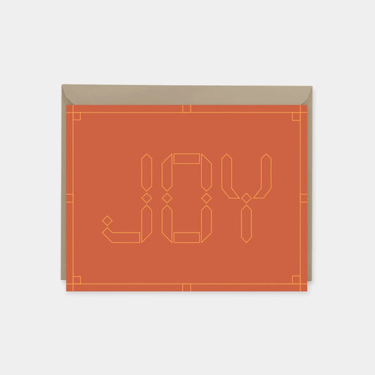 Joy Celebration Cards, Orange, Moroccan Design Card Set, The Design Craft