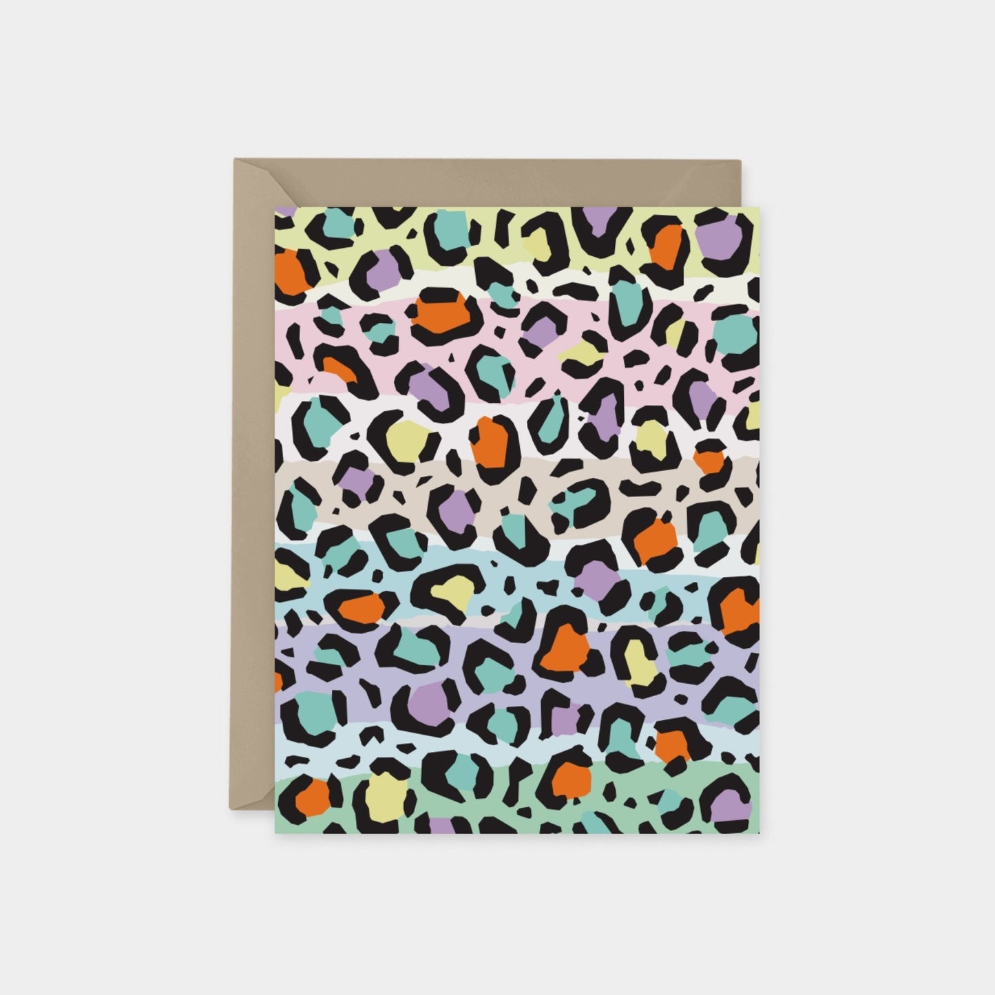 Leopard Print Card Set, Modern Blank
