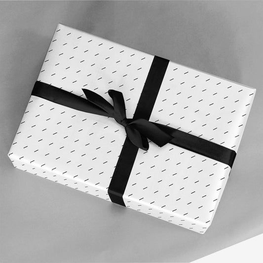 Minimal Black and White Gift Wrap