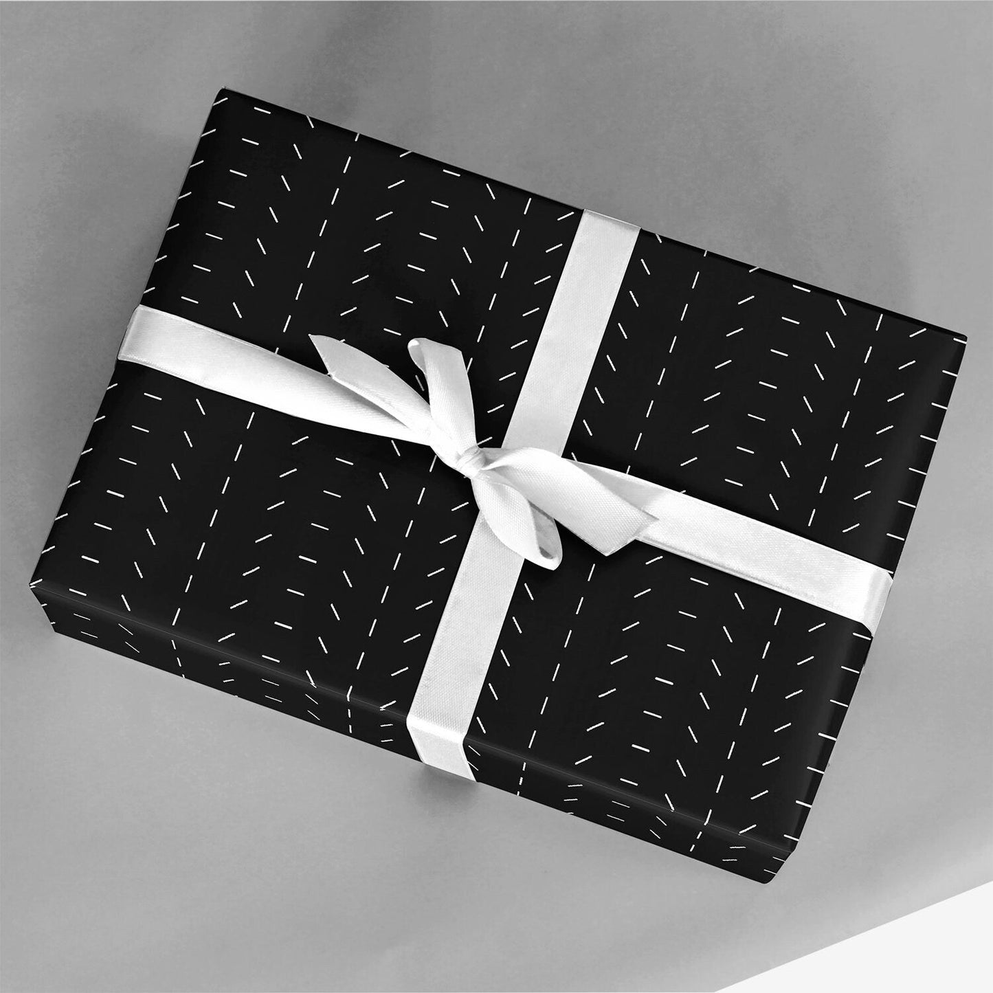 Minimal Black Gift Wrap