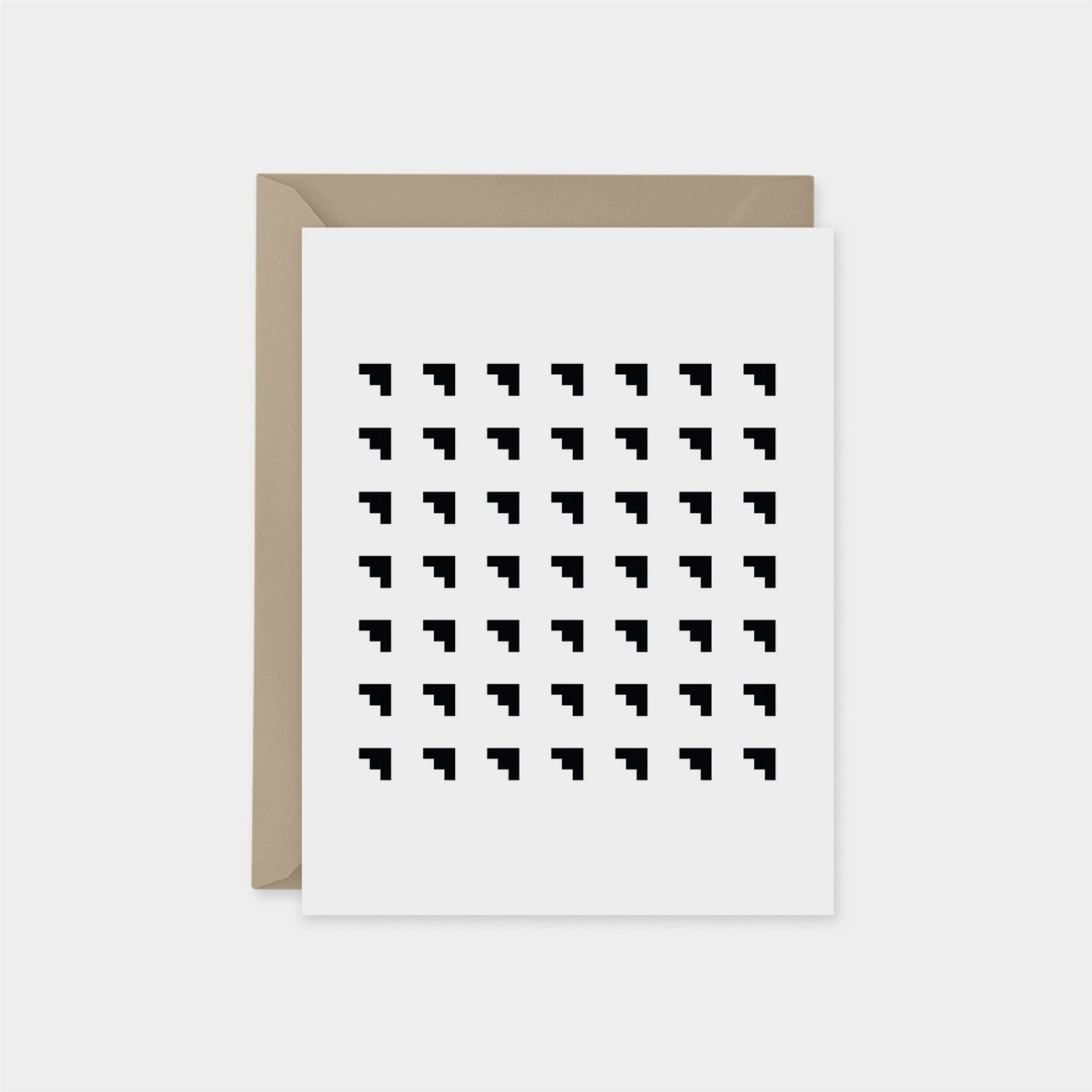 Minimal Modern Black and White Card X