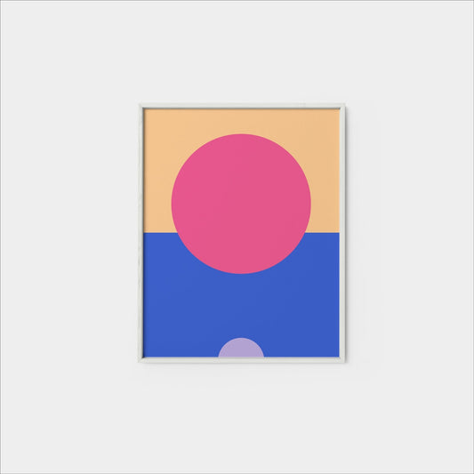MinMod Colorful Geo Print, Fine Art