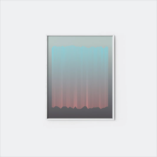 Moiré Zen Surface Wave Art Print