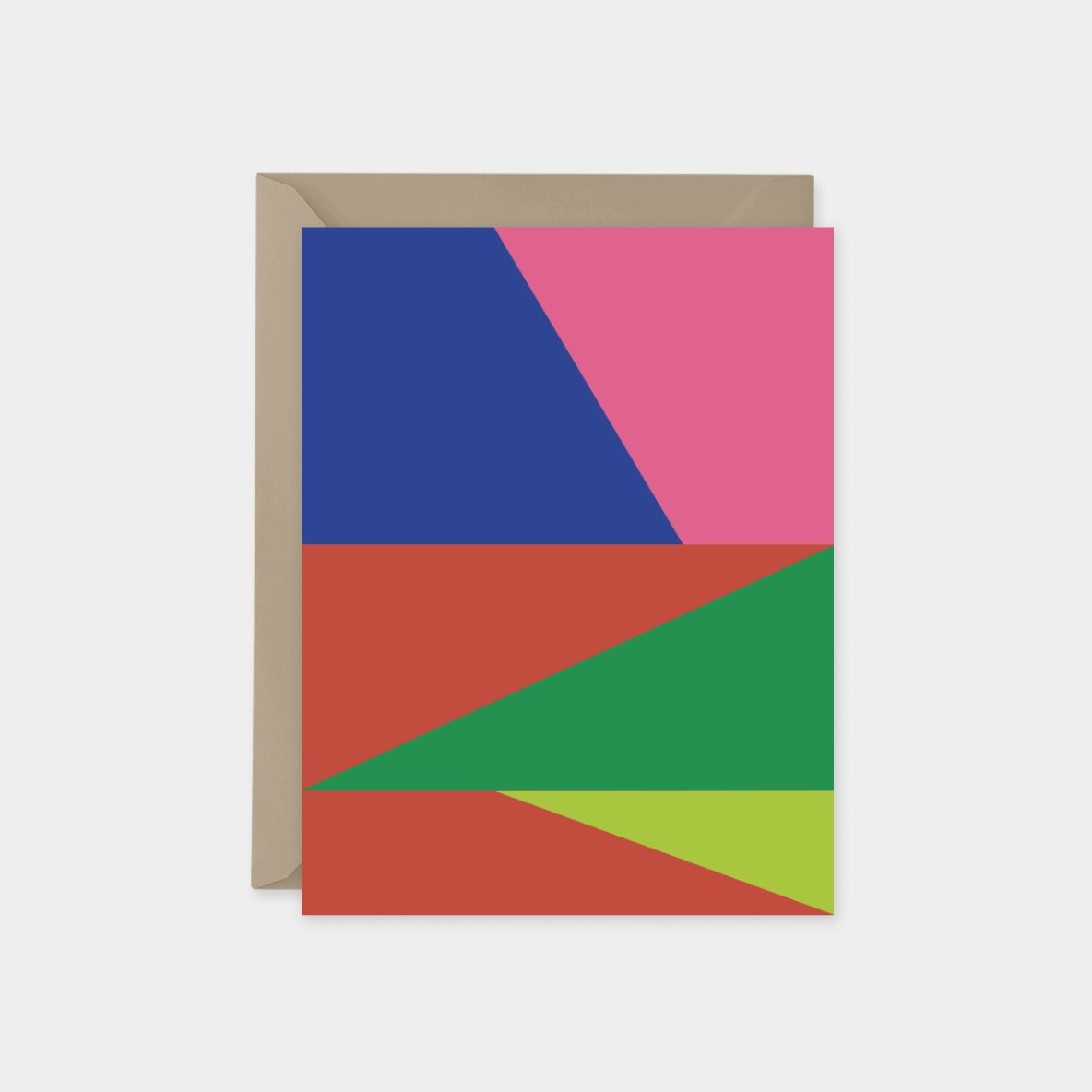 Multi Color Block Card Set, Modern Blank