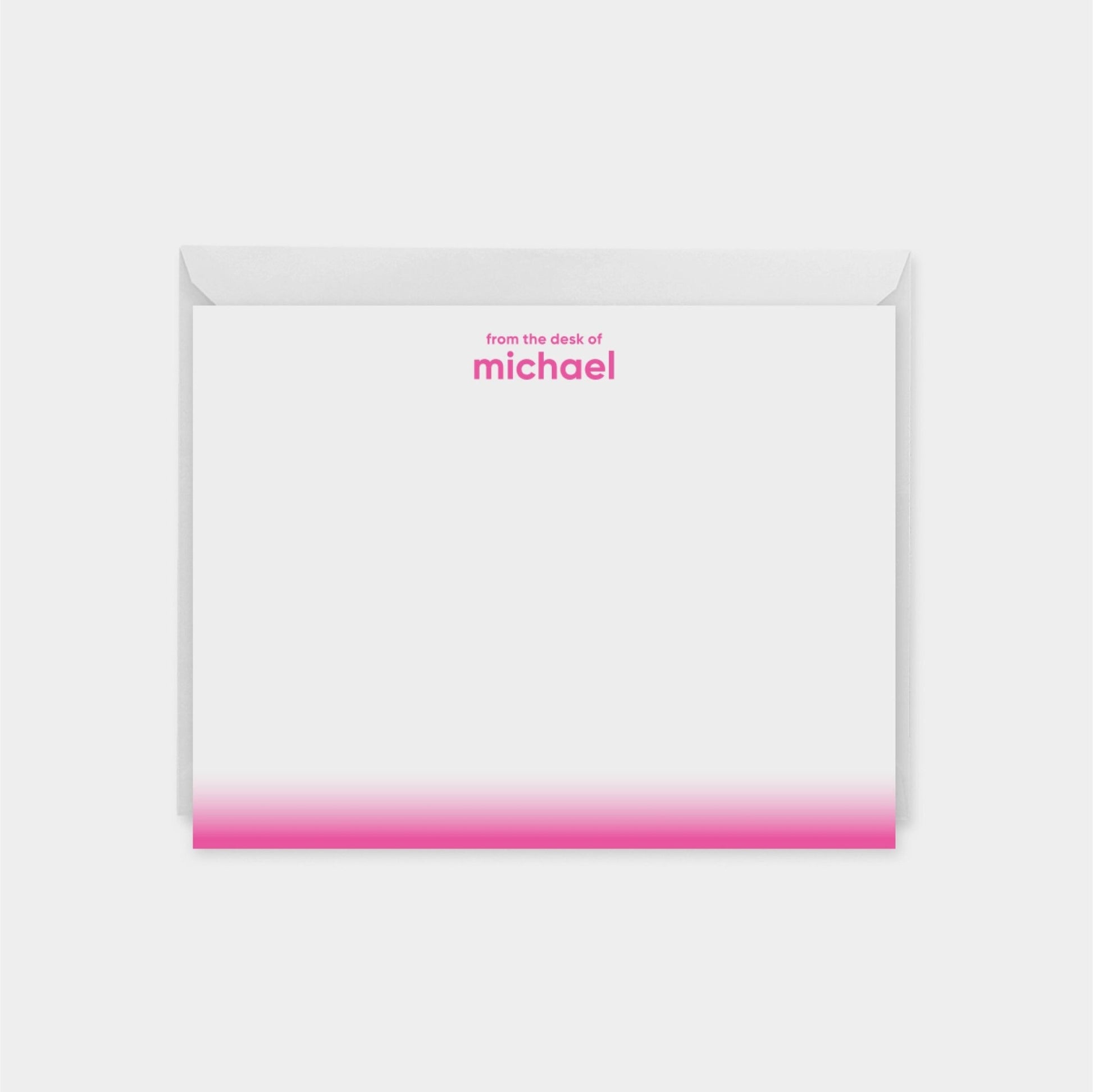 Neon Gradient Personalized Note Cards