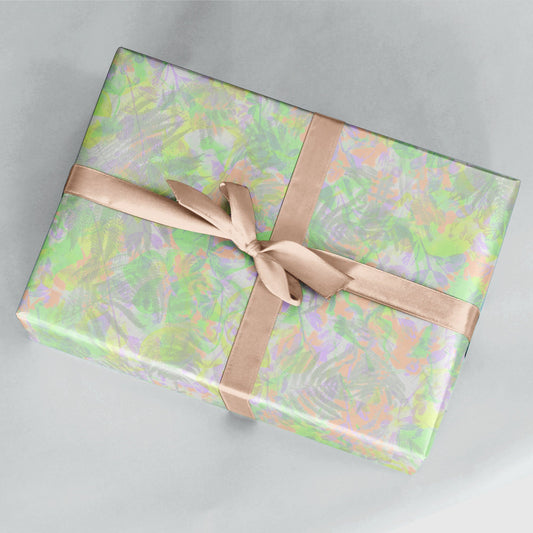 Neon Tropical Gift Wrap The Design Craft