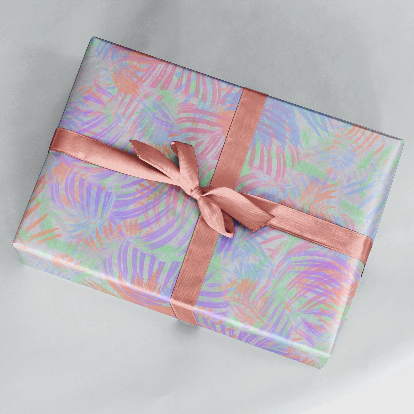 Neon Tropical Wrapping Paper