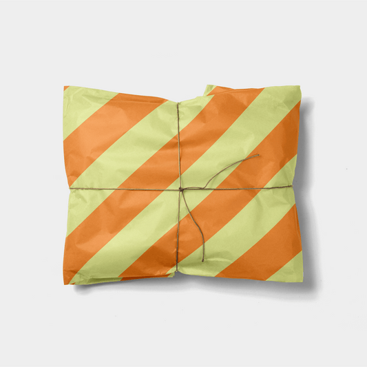 Orange and Yellow Colorful Striped Gift Wrap The Design Craft