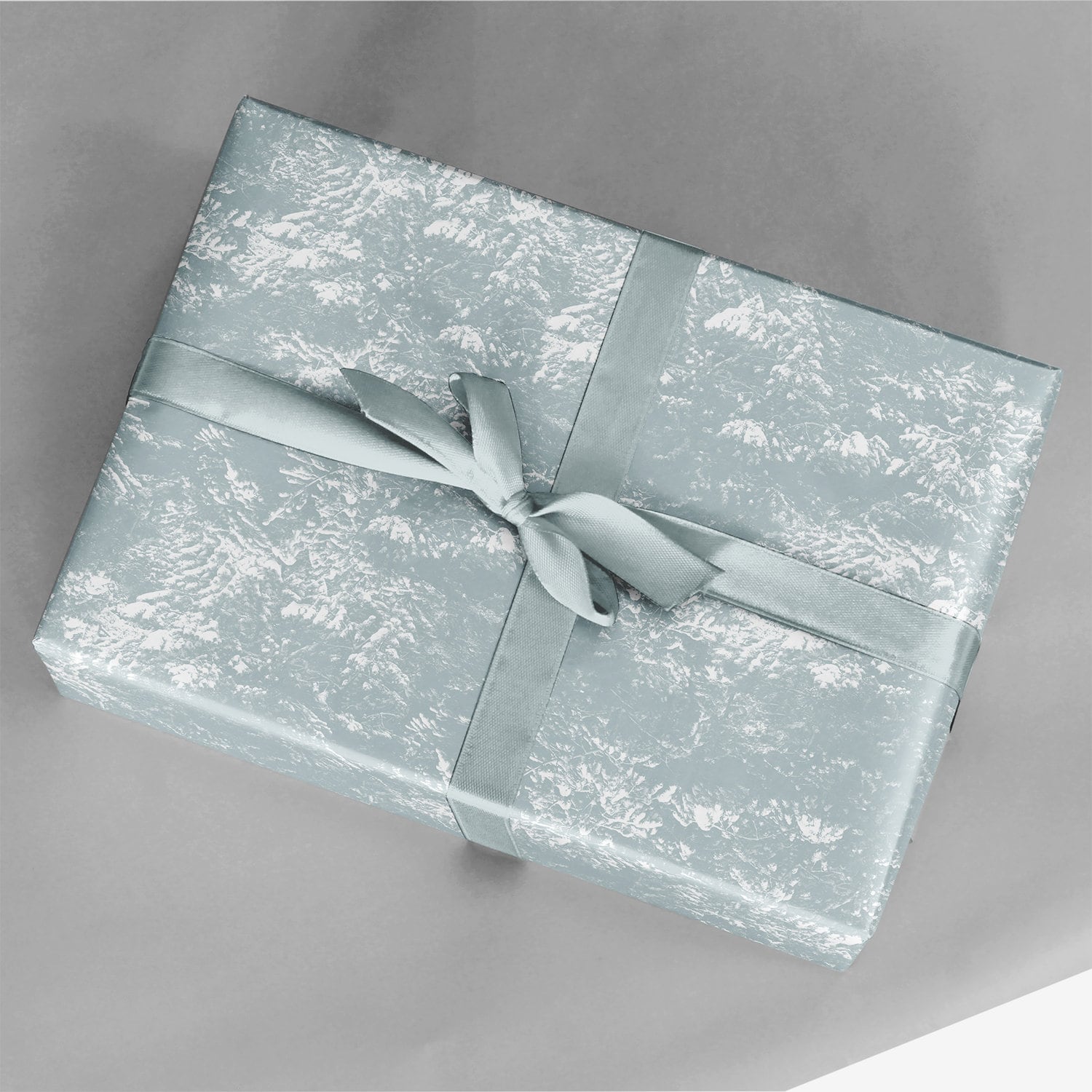 Pale Blue Holiday Trees Gift Wrap The Design Craft