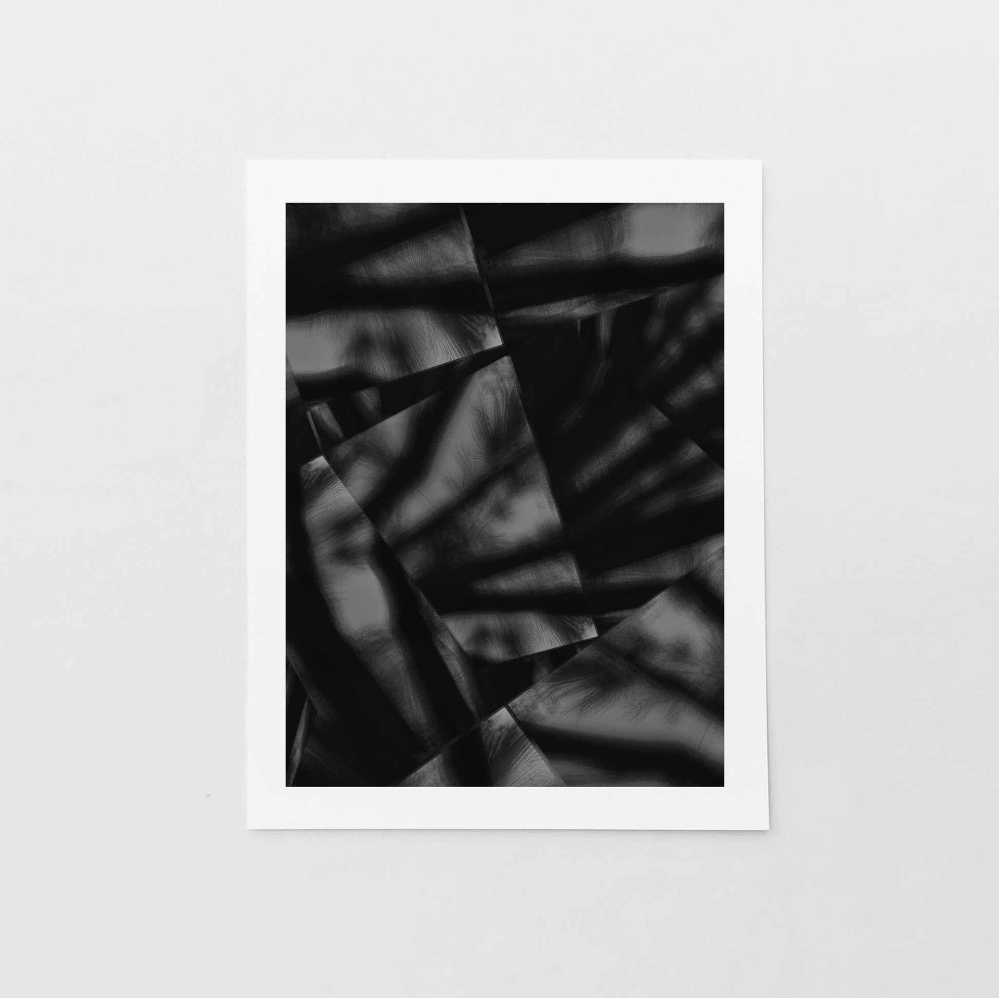 Palm Facet Art Print, Tropical Abstract