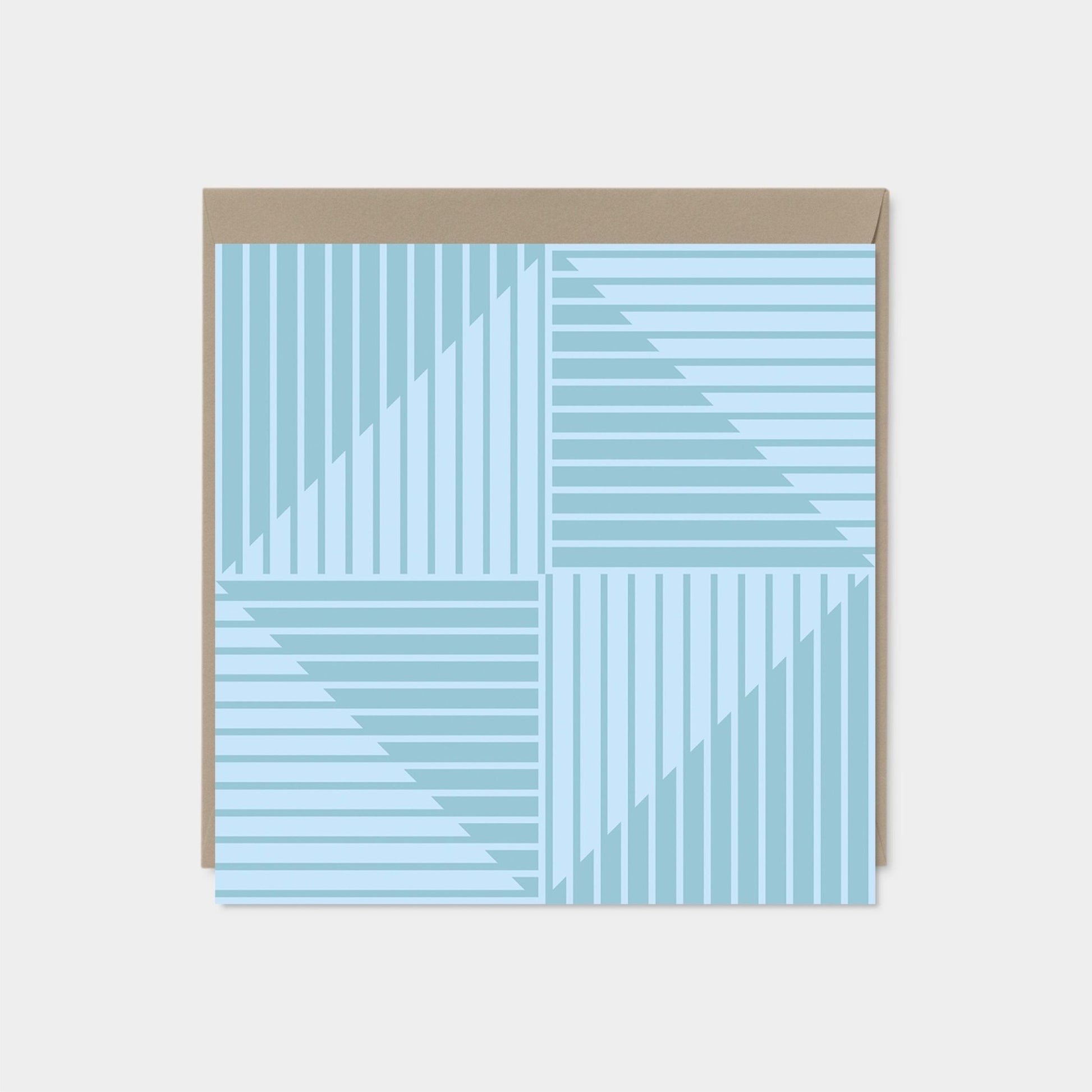 Pastel Geo Stripe Card II