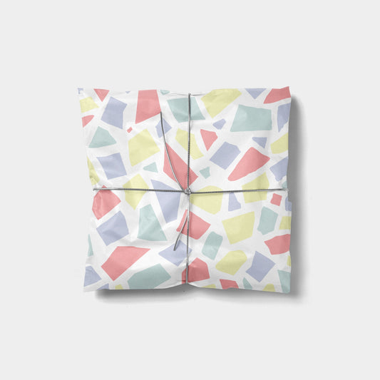 Pastel Terrazzo Gift Wrap The Design Craft