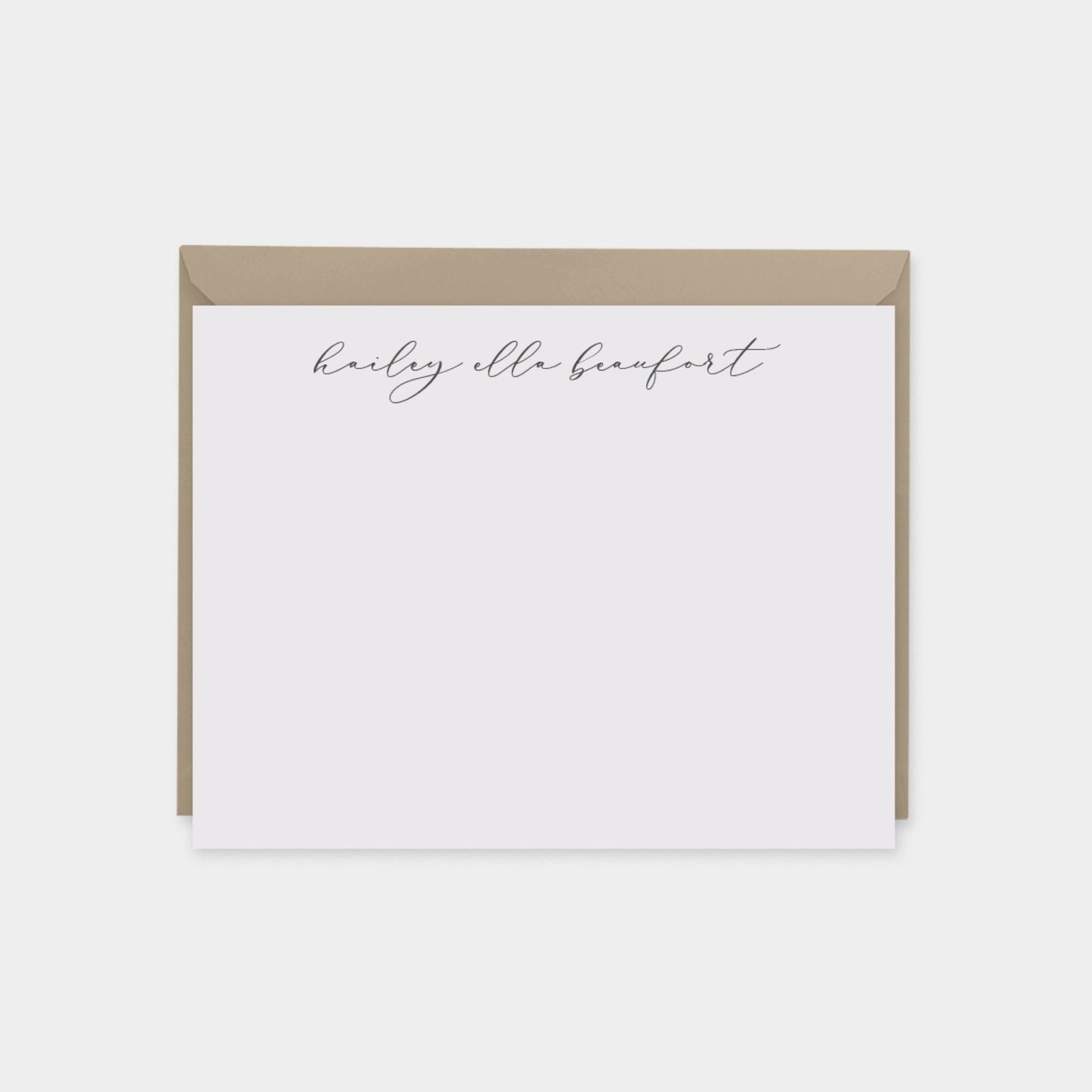 Personalized Script Note Cards III,