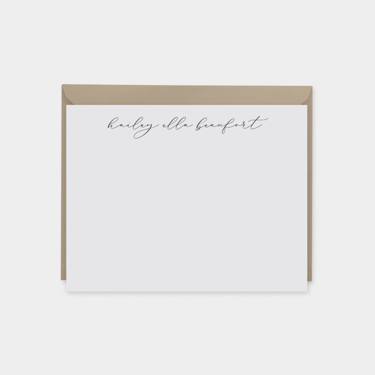 Personalized Script Note Cards IV,