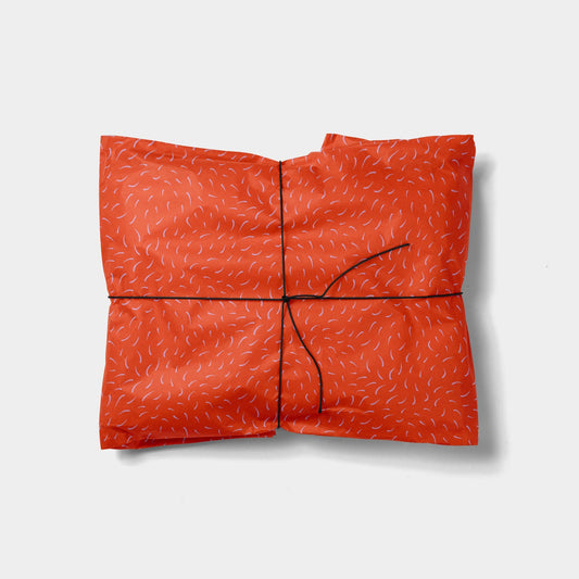 Red Brushstroke Gift Wrap The Design Craft