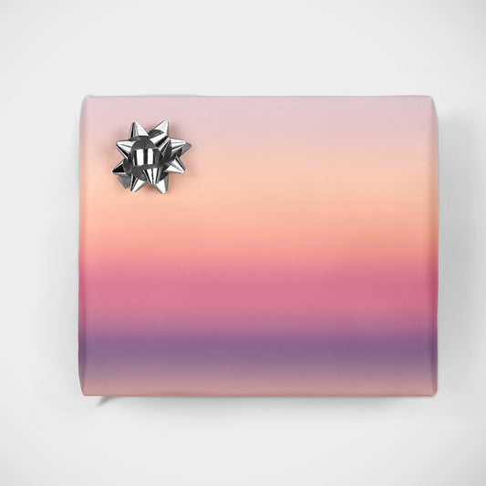 Pink Horizon Gradient Wrapping Paper