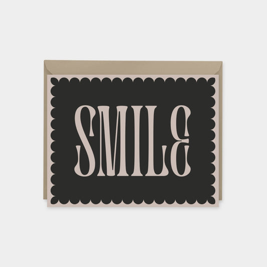 "Smile" Decorative Typography Cards,