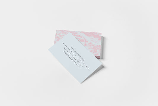 Pink & Blue Terrain Business Card The Design Craft