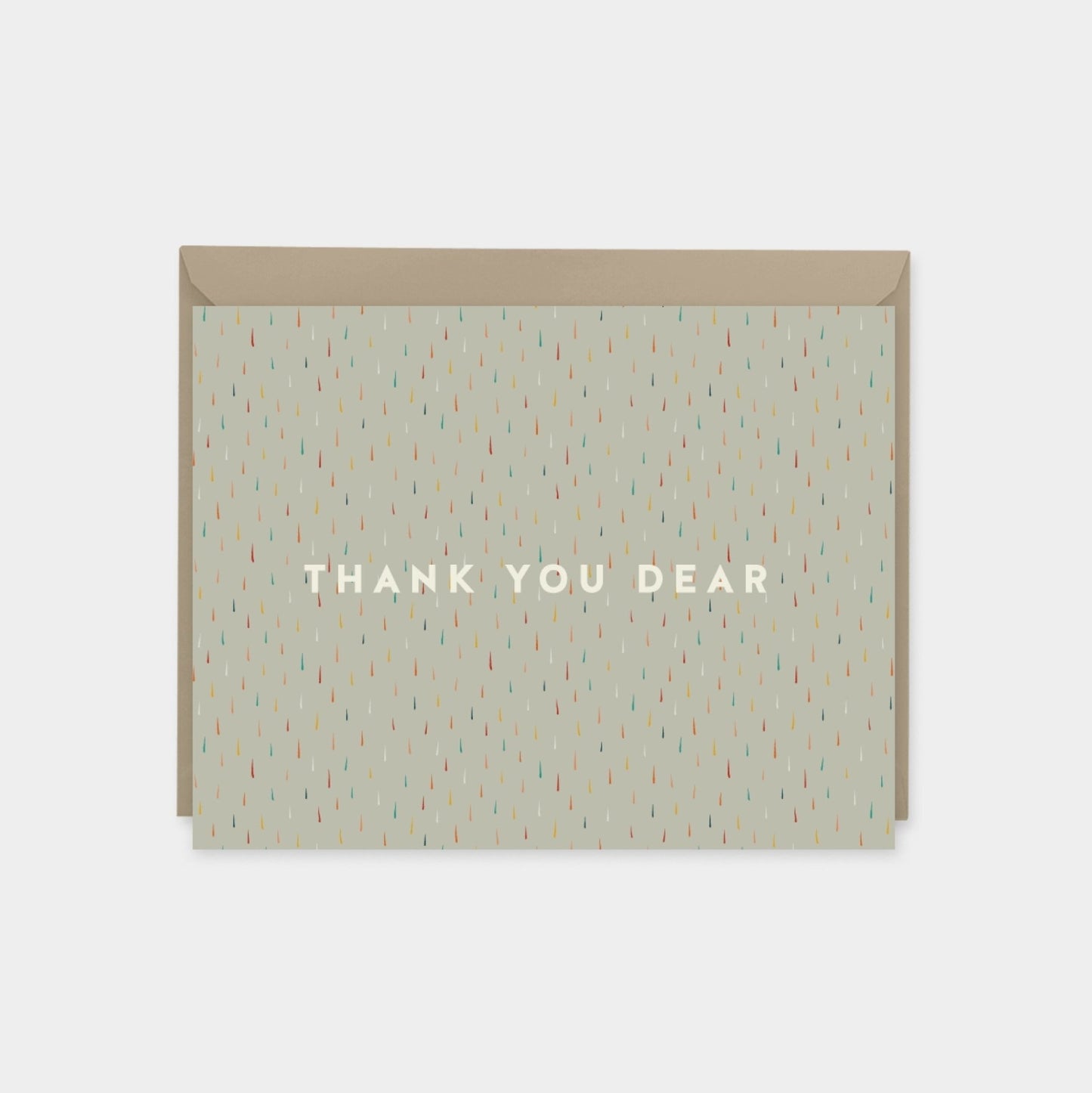 "Thank You Dear" Brushstroke Pattern Art