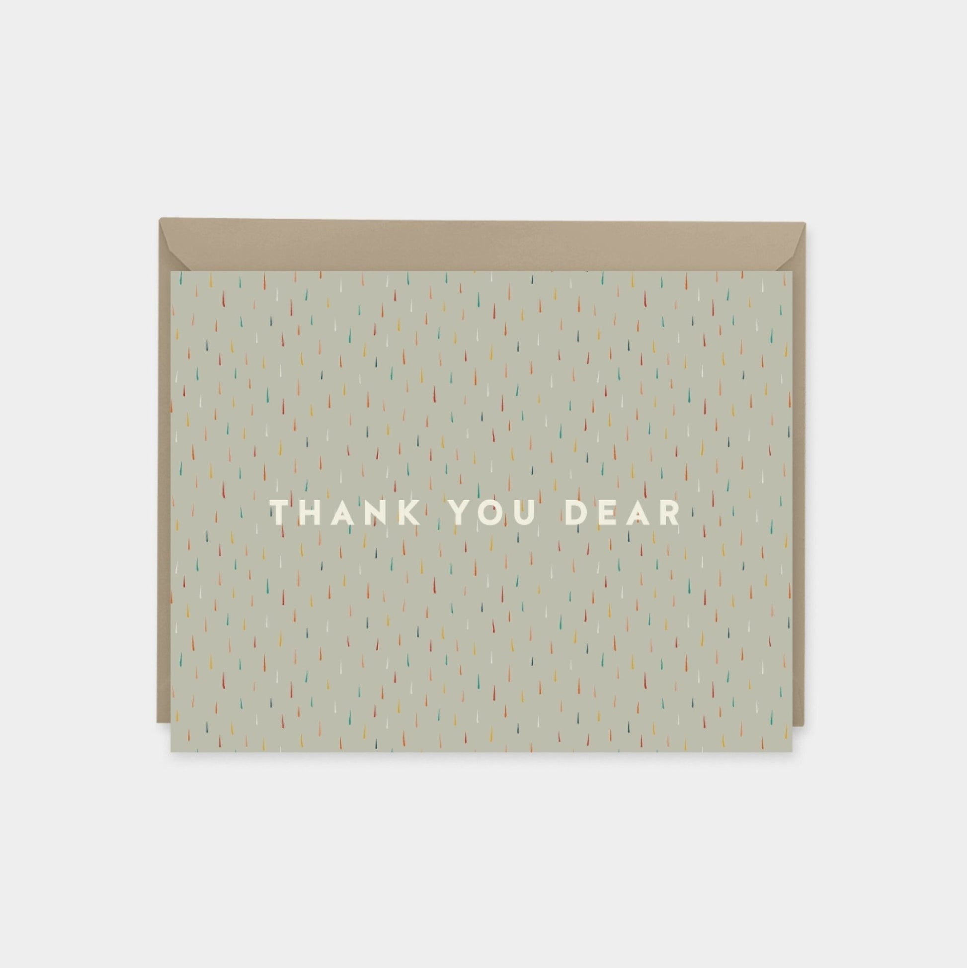 "Thank You Dear" Brushstroke Pattern Art