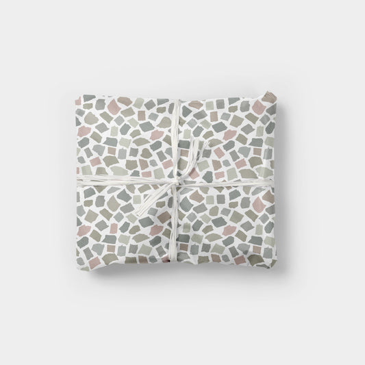 Torn Paper Collage Gift Wrap